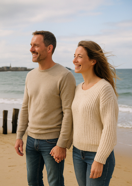 Bertrand et Stéphanie a la mer en semaine