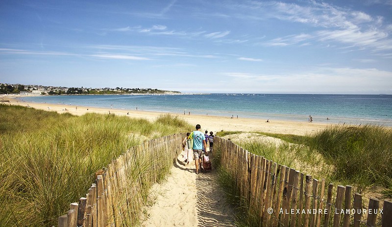 accès plage saint-cast