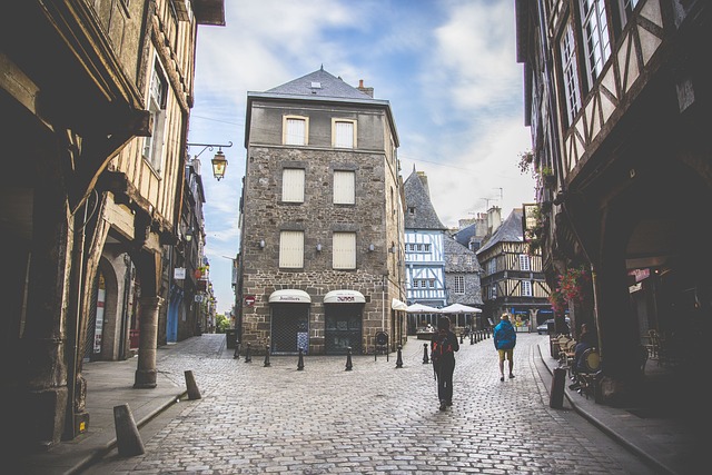 Rues pavées de Dinan