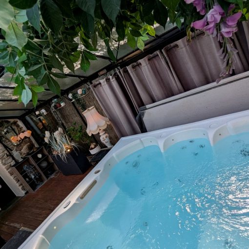 jacuzzi de jour, vue du dessus
